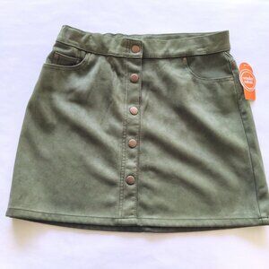 Girls Army Green Woven Skirt  XXL 18 NEW